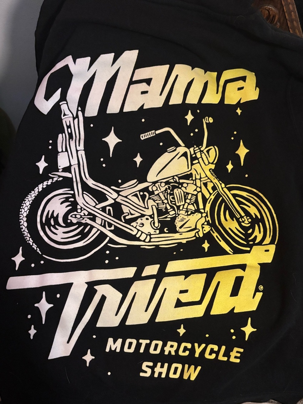 Mama Tried Motorcycle Show Pullover Hoodie - Size Small